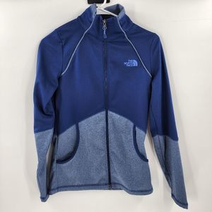 North face blue zip sweatshirt sweater xs womens hiking outdoor